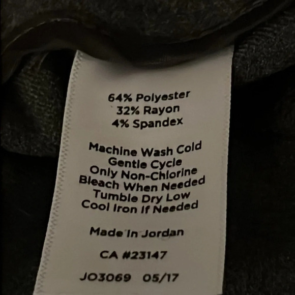 Talbots Refined Gray Straight Leg Trouser Dress Pants Size 16W - Picture 8 of 8